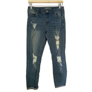 Resfeber LA collection skinny boyfriend jeans women's size 10 distressed cotton